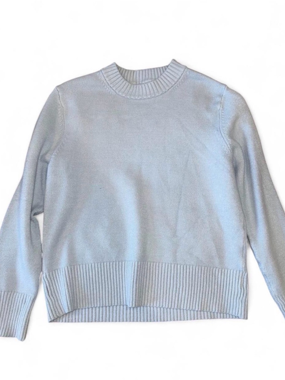 a new day Pale Blue Crewneck Sweater